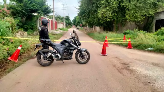 Policías arribaron al lugar y acordonaron el área del incidente