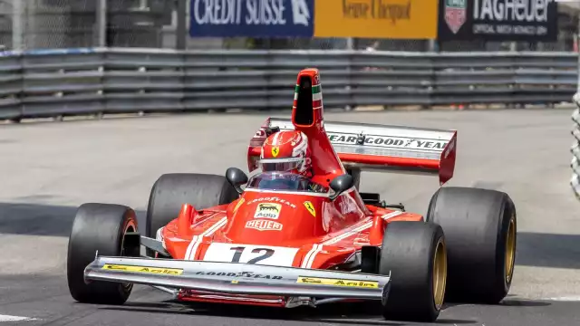 Con el Ferrari 312T Niki Lauda consiguió su primera victoria en la escudería en el Gran Premio de España de 1974