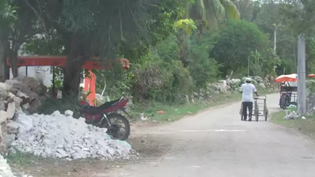 Actualmente, el sitio se encuentra cubierto de mucha maleza y de un árbol que dificulta el acceso a los pobladores