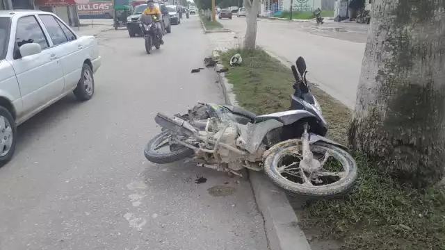 Motociclistas terminaron lesionados