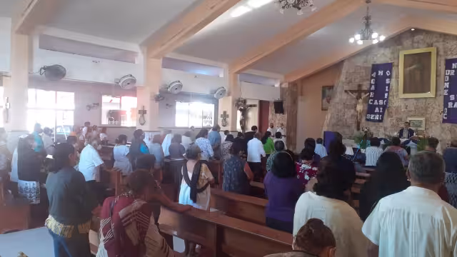 El sacerdote encargado de la Iglesia de Guadalupe en Cozumel pidió a los fieles orar por Ucrania en la misa por el Miércoles de Ceniza