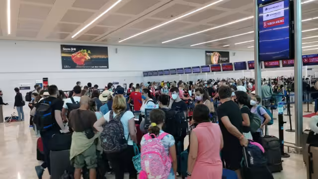 El aforo en el aeropuerto de Cancún se registró alto