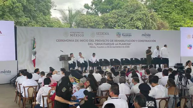 Mauricio Vila encabeza el inicio de la construcción del Gran Parque de La Plancha de Mérida