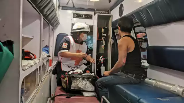 Abraham Spoc de 23 años fue trasladado al hospital debido a la gravedad de sus quemaduras