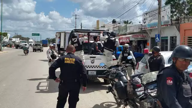 Elementos de la Guardia Nacional tomaron conocimiento de los hechos para dar con el agresor