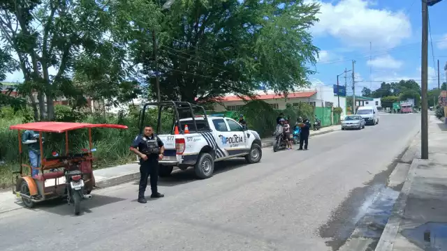 Policía Municipal y PEP realizaron operativo sorpresa en Escárcega.