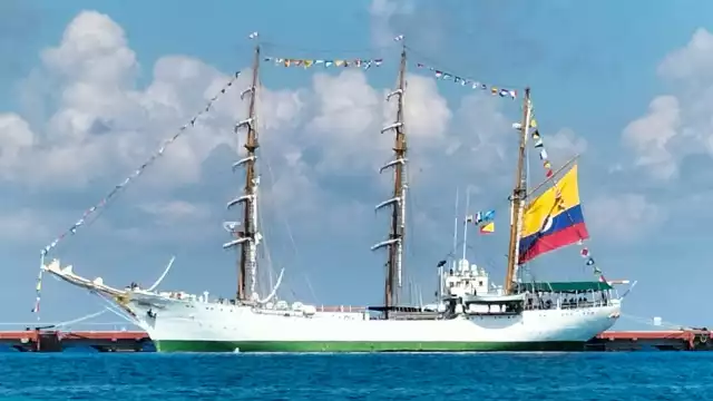 El Buque Escuela ‘Gloria’ de Colombia estará durante el fin de semana en Cozumel
