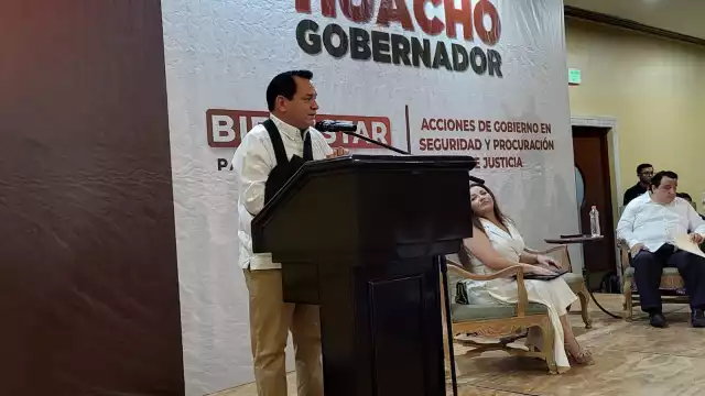 Joaquín Díaz Mena expuso su plan de seguridad en Yucatán