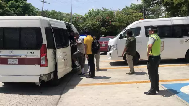 La GN custodió hasta Tulum a los hombres de 22 a 43 años