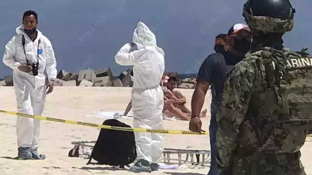 En el lugar se encuentran elementos de la FGE de Quintana Roo y la Marina