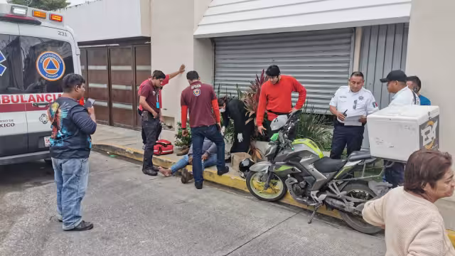 El motociclista se dirigía a su base tras realizar un pedido de comida