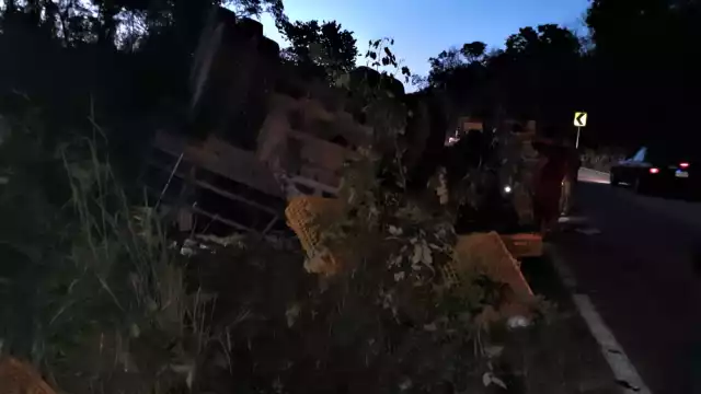 El cargamento que transportaba el tráiler en José María Morelos fue declarado como pérdida total