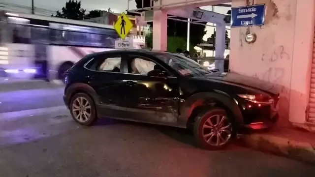 En el choque solamente se registraron daños materiales