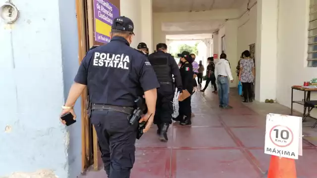 Al lugar llegaron elemento de la policía estatal para llevar a cabo las pesquisas necesarias