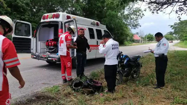 El herido requirió asistecia médica luego del accidente