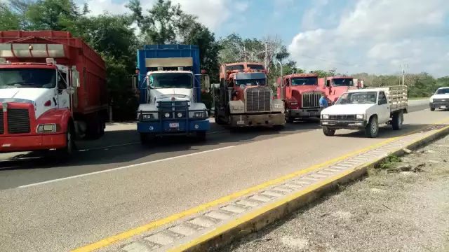 Los inconformes se encuentran ubicados en el kilómetro 149 de la carretera Mérida-Campeche