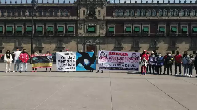 Ante la falta de respuesta de la FGE Quintana Roo, los miembros del colectivo de búsqueda acudieron a la CDMX para pedir ayuda a AMLO