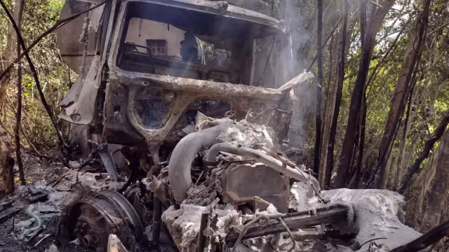 La unidad se trata de una pipa de transporte de alimentos balanceados,que circulaba de oriente a poniente