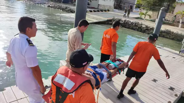 El hombre fue trasladado de emergencia a un hospital de Progreso