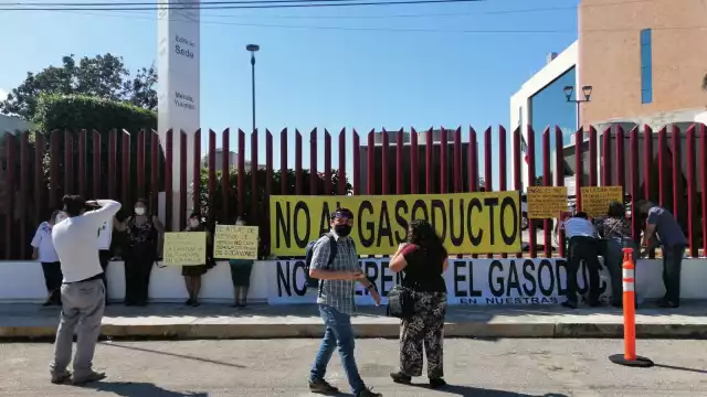 Protesta de vecinos de la colonia San Damian
