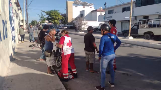 El abuelito solo tuvo lesiones menores en el brazo