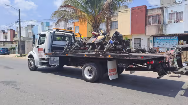 Fueron seis motocicletas decomisadas del predio en Cancún