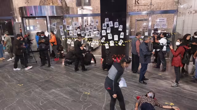 Periodistas protestan frente a FGR por asesinato de Fredid Román