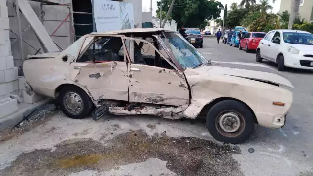 El conductor de Datsun carecía de seguro por lo que considerado pérdida total