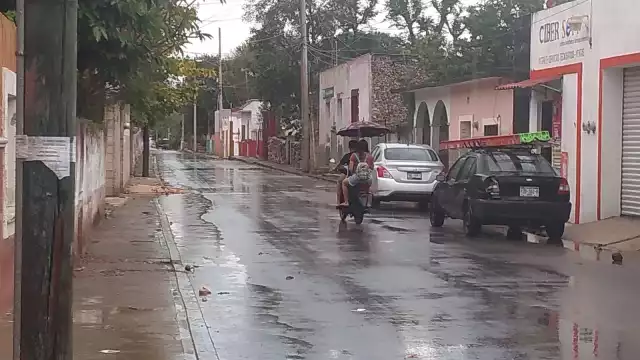 Se presentaron lluvias durante este sábado en Chocholá