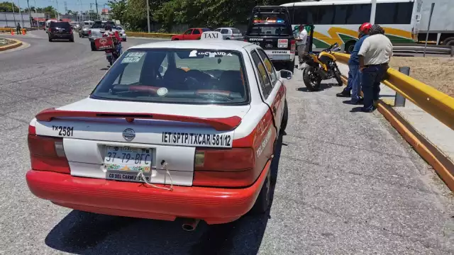 El accidente solo dejó daños materiales