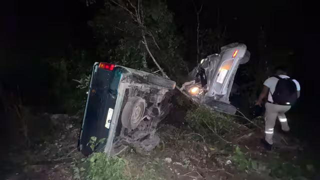 Diversos accidentes aparatosos se registraron durante las primeras horas de este sábado