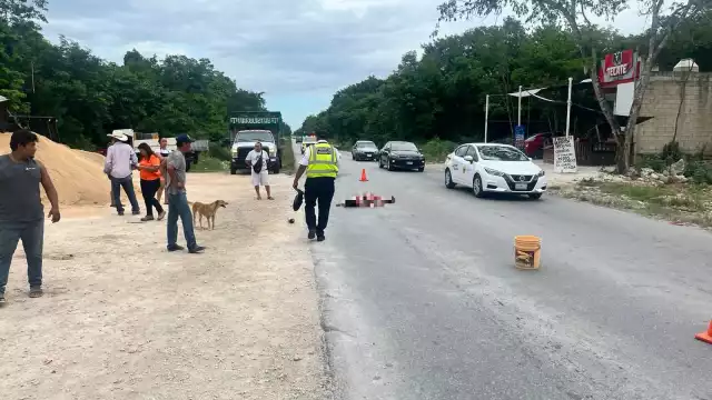 Al lugar llegaron elementos de la policía municipal y de la Cruz Roja