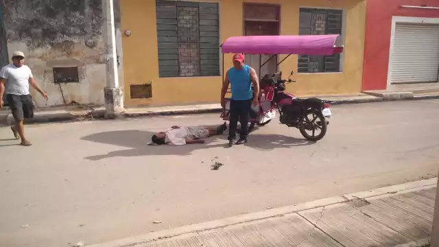 Un sujeto fue atropellado en Chocholá por un mototaxi