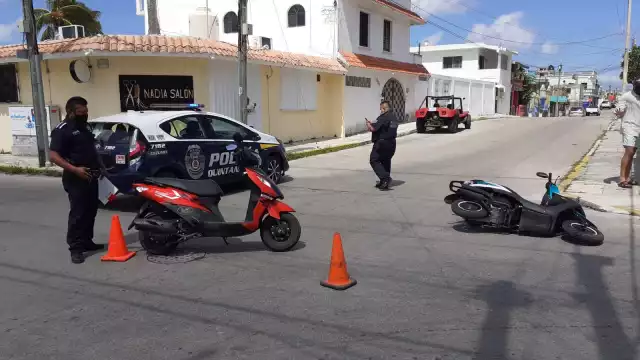 La dama que acompañaba a su pareja, en este caso los turistas, se encontraba muy asustada