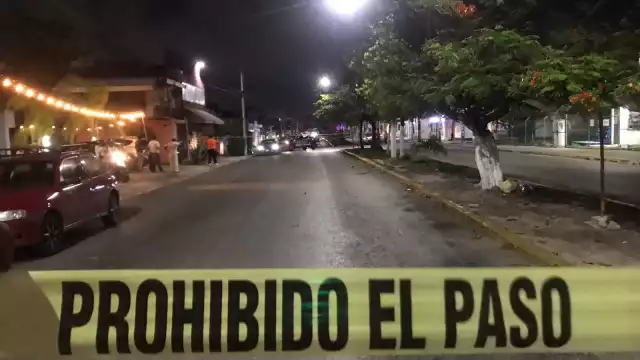 La zona en la que asesinaron al trabajador del Ayuntamiento de Cancún fue acordonada por autoridades