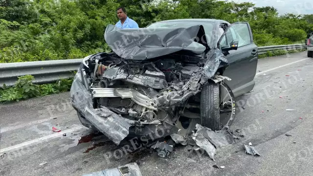 Cuatro autos estuvieron involucrados en el accidente