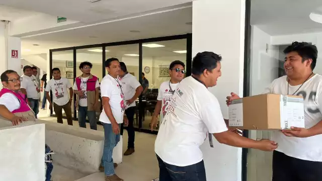 Personal del INE se encargó de movilizar el material electoral en Progreso