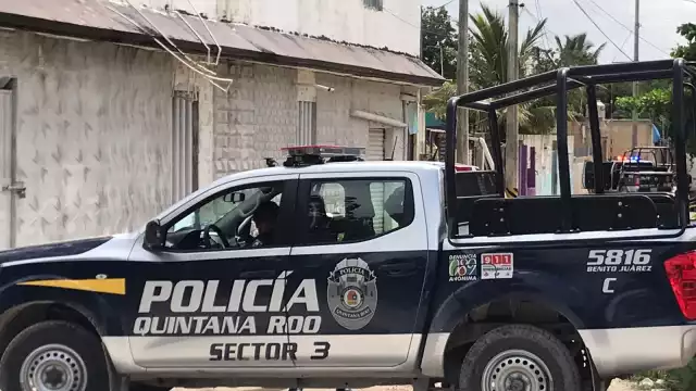 Al lugar llegaron elementos de la Policía Quintana Roo del Sector 3

