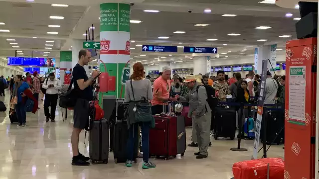 El Aeropuerto Internacional de Cancún reportó este viernes 573 operaciones aéreas