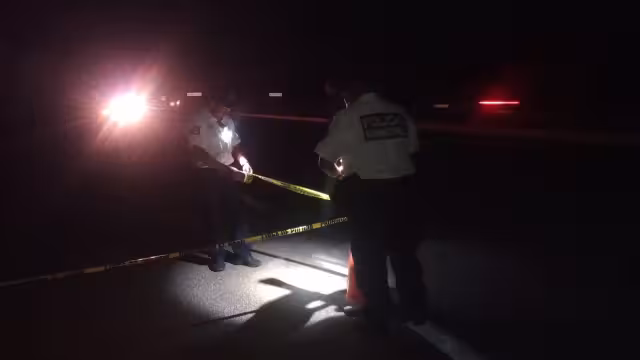 La zona fue acordonada por las autoridades tras el fatal accidente