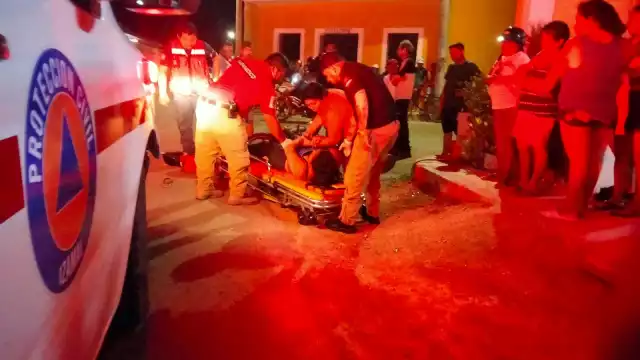 La mujer resultó herida, por lo que fue trasladada al IMSS de Izamal