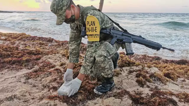 El aseguramiento se generó la mañana de este jueves, luego de que el personal militar que realizaba reconocimiento terrestre a la orilla de la playa