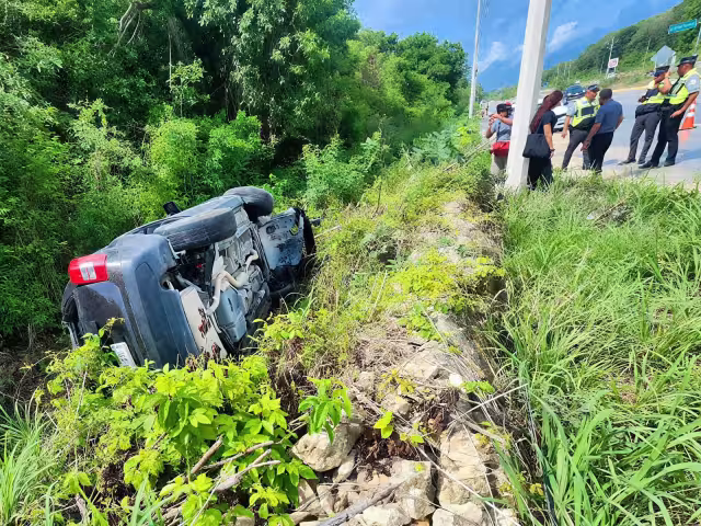 Algunos pasajeros resultaron lesionados, pero no de gravedad