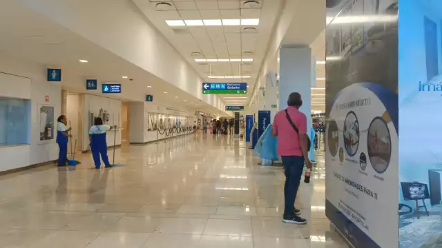 Se registra poca afluencia de pasajeros en el aeropuerto