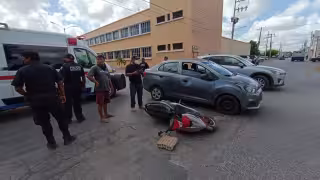 Al lugar llegaron elementos de la Cruz Roja para su atención