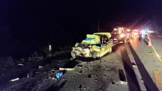 Muere taxista en aparatoso accidente en la carretera Xalau - Chemax