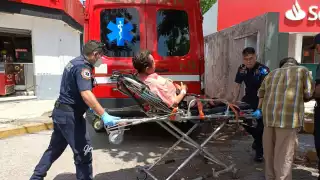 El hombre fue trasladado al Hospital O'Horán