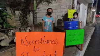 El caso de las niñas se hizo viral en Facebook, ya que un vecino de Tizimín pidió apoyo