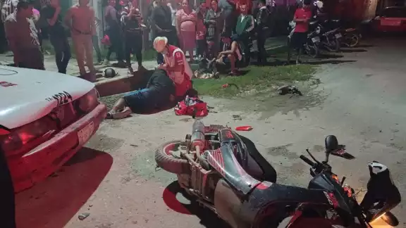 Los hechos se dieron  a las 19:30 horas en la calle 30A por 45 de la colonia Revolución