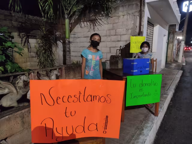 El caso de las niñas se hizo viral en Facebook, ya que un vecino de Tizimín pidió apoyo